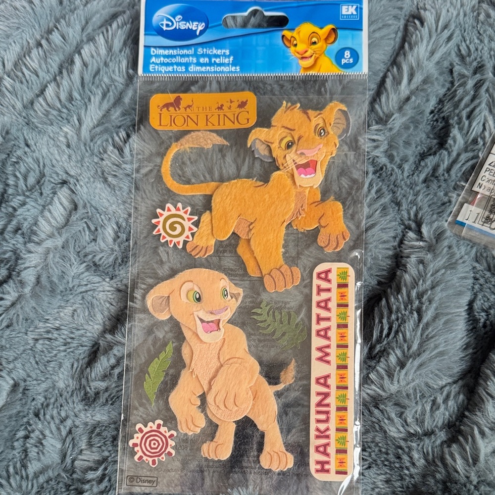Disney The Lion King Simba Stickers with Orange and Yellow